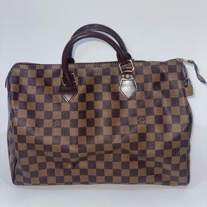 Louis Vuitton Handbag Speedy 35 Damier Ebene